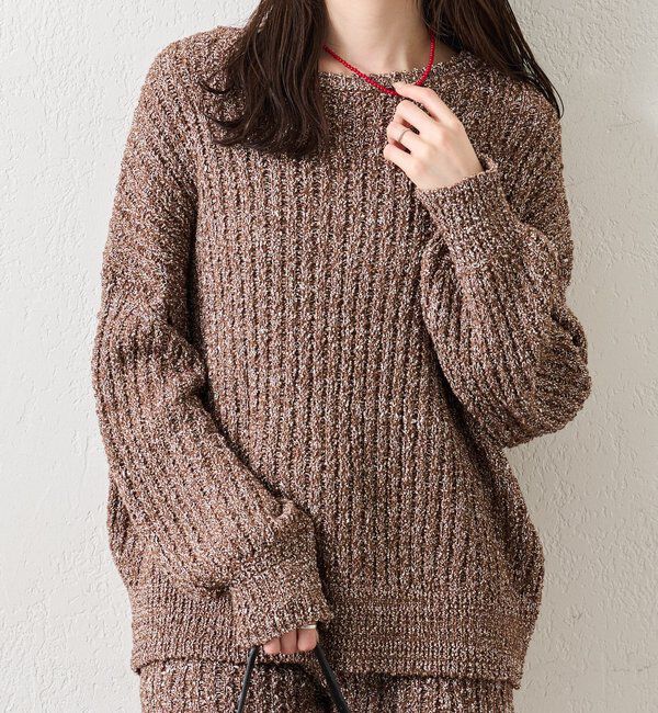  「スラブヤーンスリットニット」|ニット・セーター|