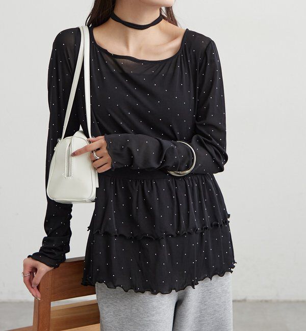  「26SSドットティアードプルオーバー」|Tシャツ・カットソー|