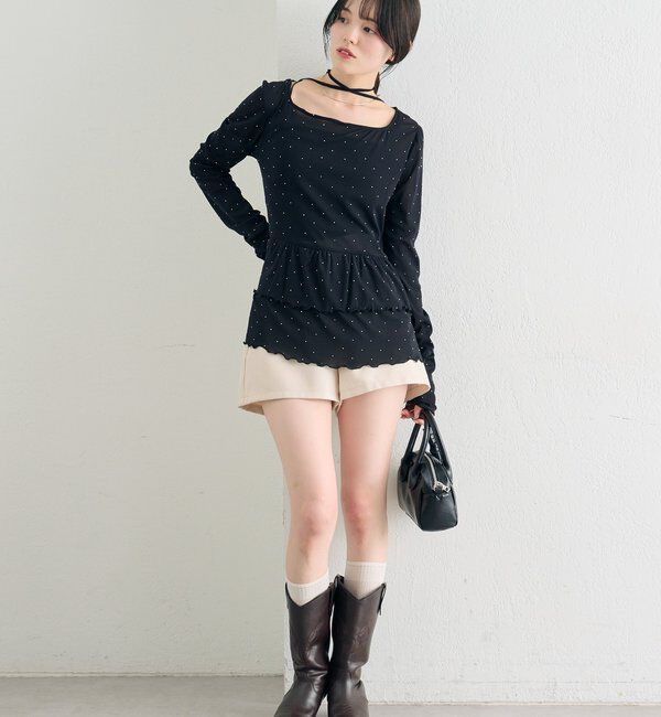  「26SSドットティアードプルオーバー」|Tシャツ・カットソー|