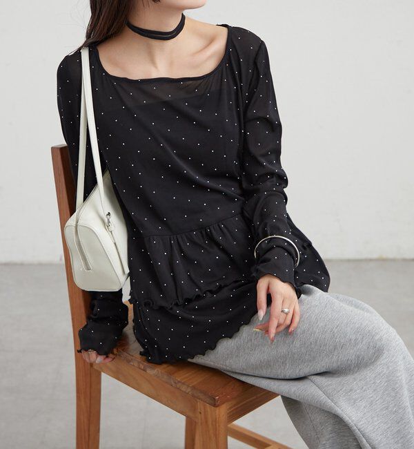  「26SSドットティアードプルオーバー」|Tシャツ・カットソー|