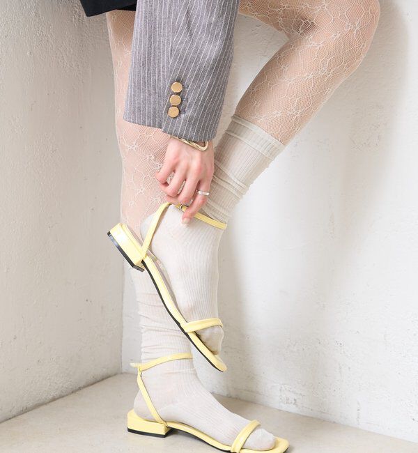  「ストラップフラットサンダル」|サンダル|