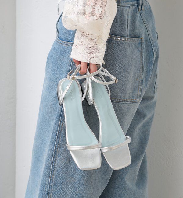  「ストラップフラットサンダル」|サンダル|