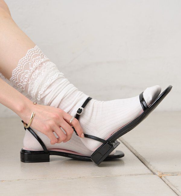  「ストラップフラットサンダル」|サンダル|