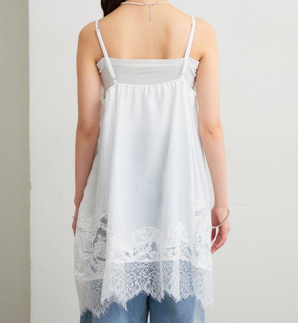  「レースパネルキャミチュニック」|シャツ・ブラウス|