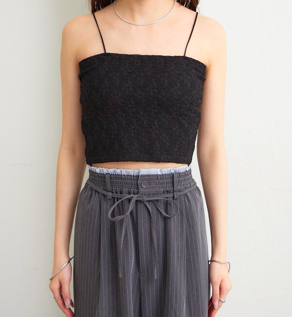  「パット付きレースキャミソール」|キャミソール|