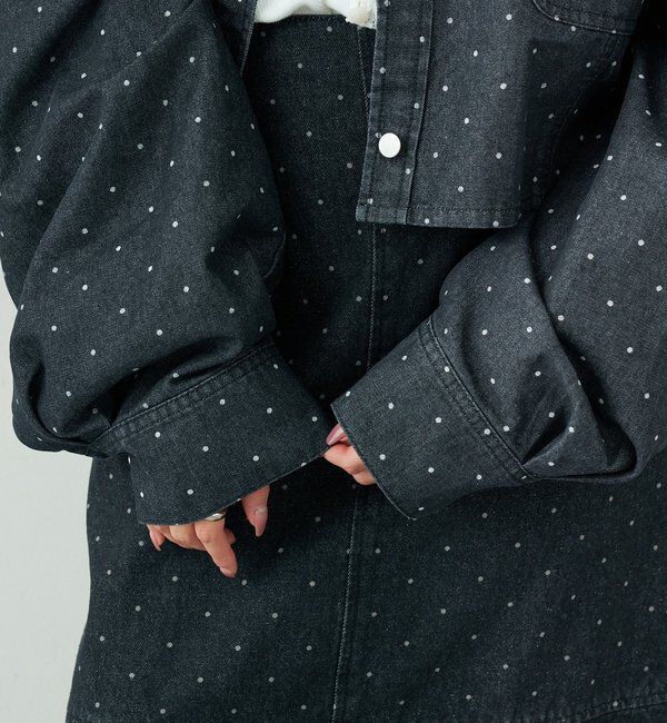  「スタッズデニムシャツジャケット」|シャツ・ブラウス|