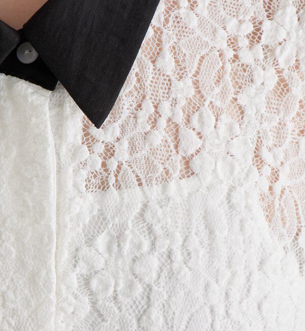  「襟付きレースワンピース」|ワンピース|