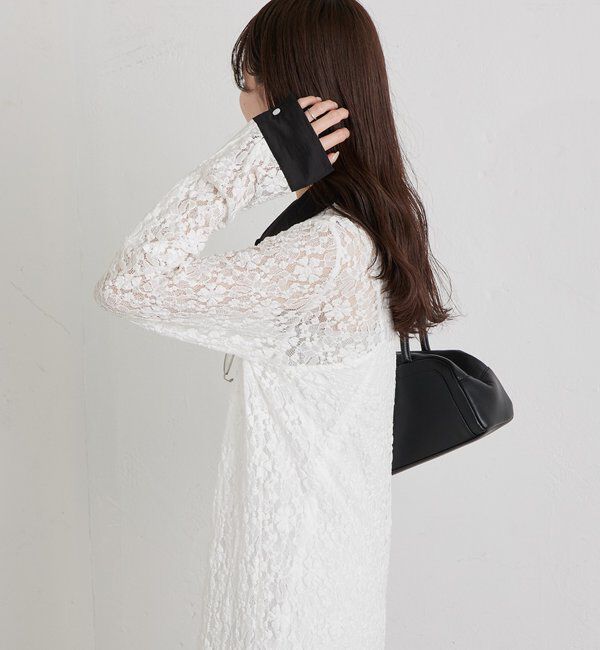  「襟付きレースワンピース」|ワンピース|