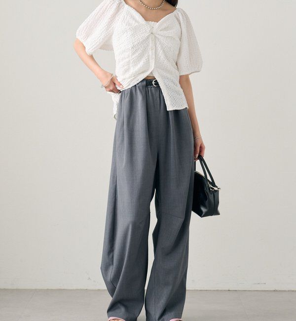  「ハートネックパフブラウス」|シャツ・ブラウス|