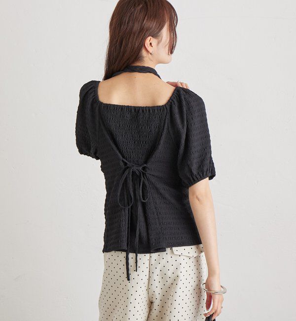  「ハートネックパフブラウス」|シャツ・ブラウス|
