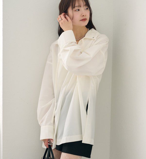  「襟付きスキッパーシャツ」|シャツ・ブラウス|