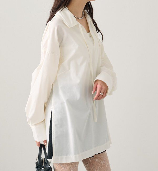  「襟付きスキッパーシャツ」|シャツ・ブラウス|