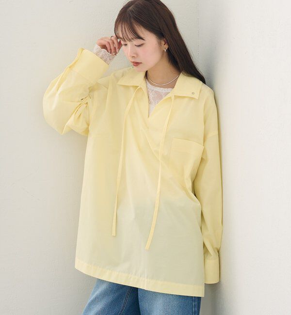  「襟付きスキッパーシャツ」|シャツ・ブラウス|