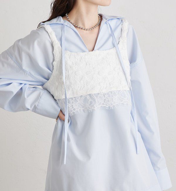  「襟付きスキッパーシャツ」|シャツ・ブラウス|