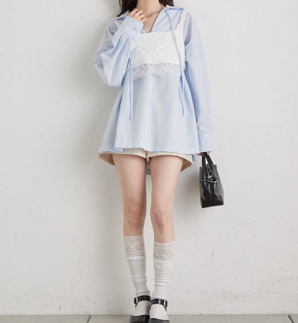  「襟付きスキッパーシャツ」|シャツ・ブラウス|