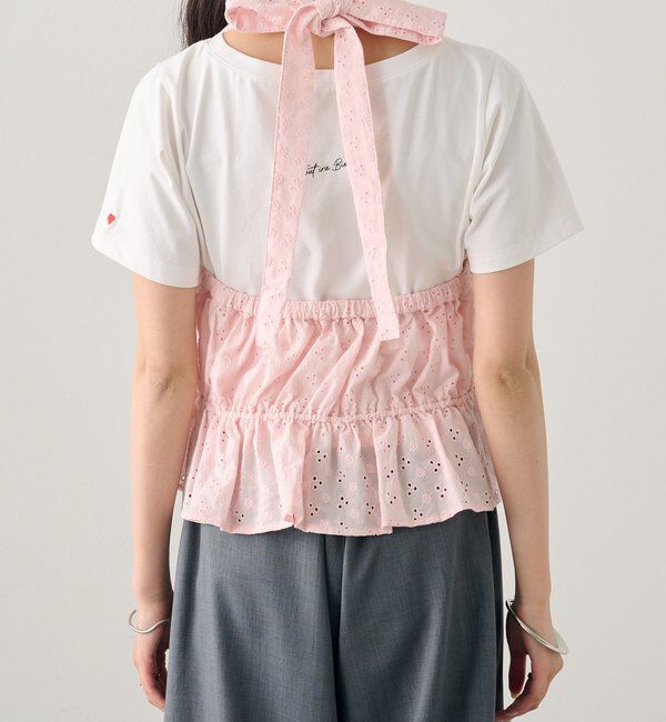  「コットン刺繍ホルターネック」|シャツ・ブラウス|