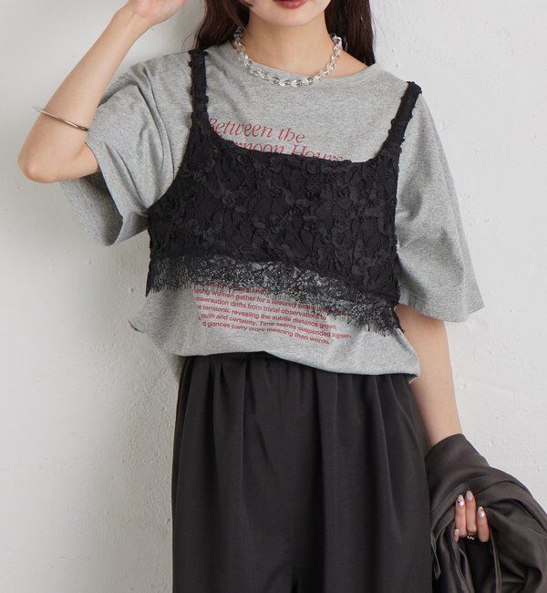  「フラワーレースビスチェ」|シャツ・ブラウス|