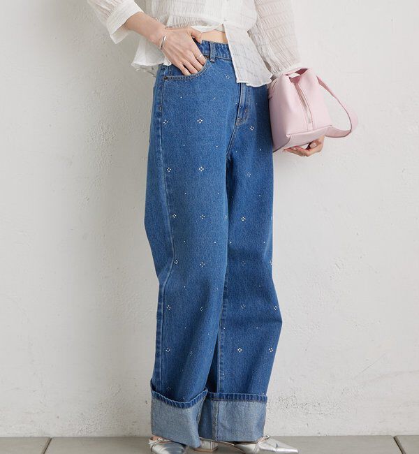  「ラインストーンデニム」|デニム|