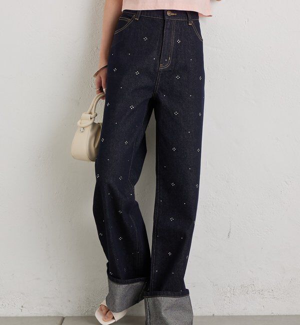  「ラインストーンデニム」|デニム|