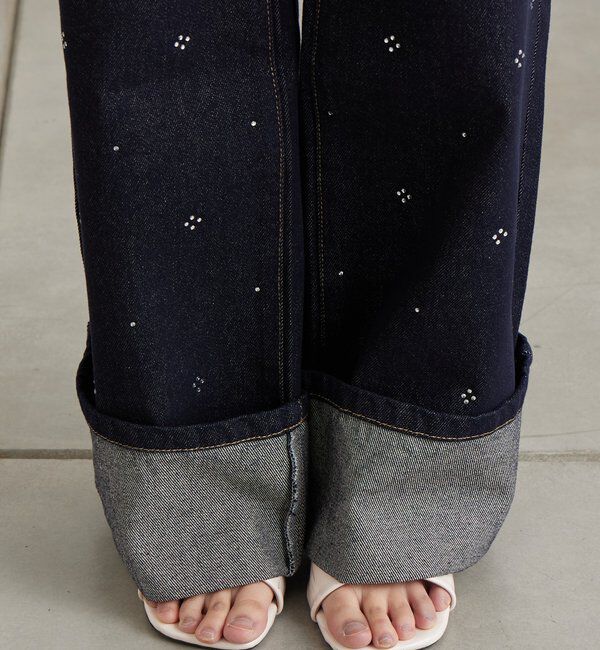  「ラインストーンデニム」|デニム|