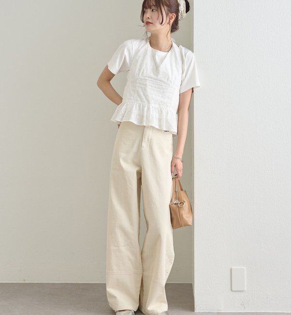  「スタッズツイルパンツ」|チノ|