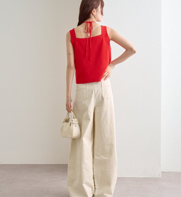  「スタッズツイルパンツ」|チノ|