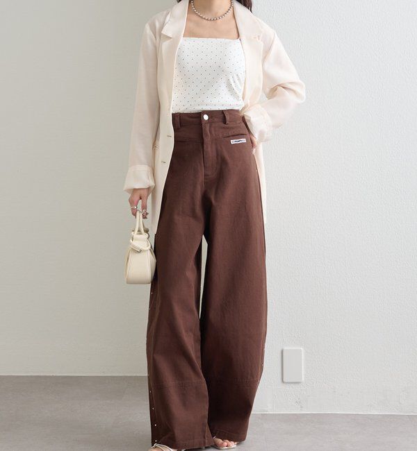  「スタッズツイルパンツ」|チノ|