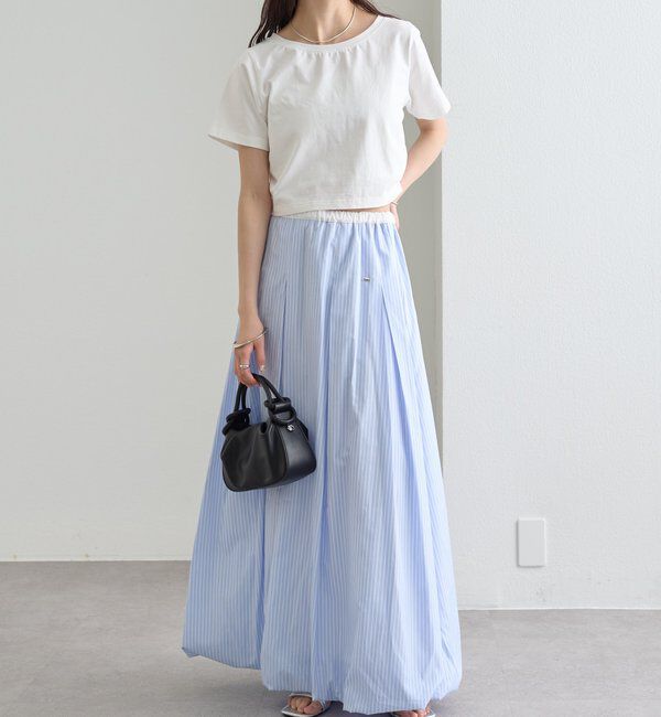  「ストライプバルーンスカート」|スカート|