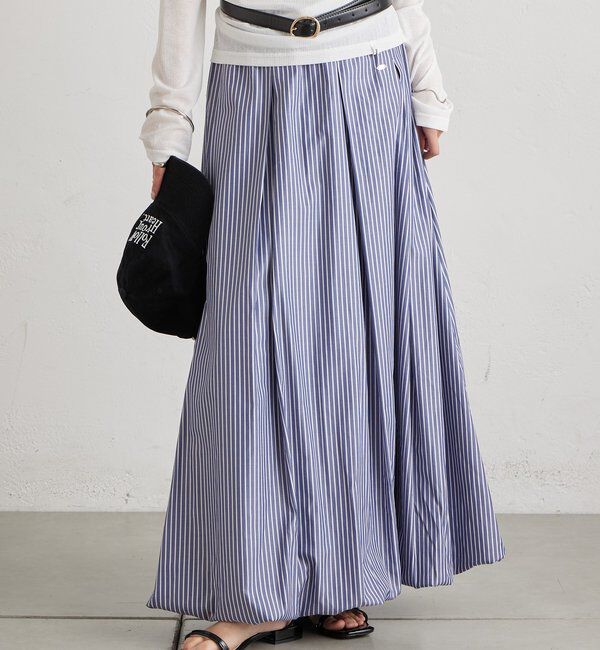  「ストライプバルーンスカート」|スカート|