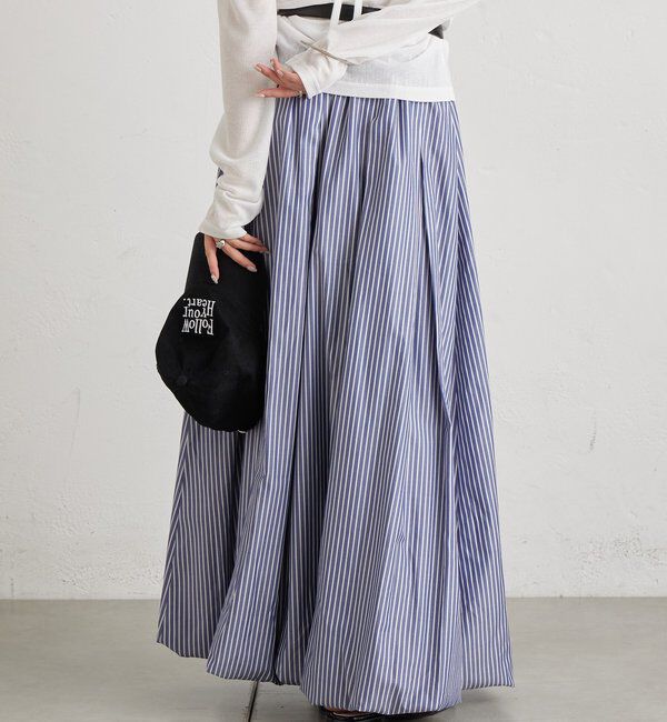  「ストライプバルーンスカート」|スカート|