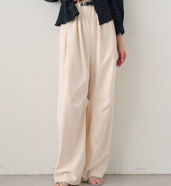  「ベルト付きボリュームスラックス」|チノ|