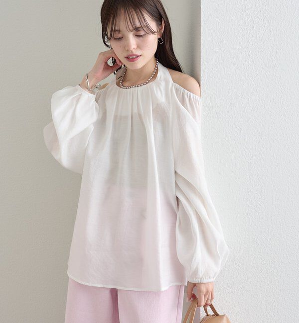  「ホルターブラウス」|シャツ・ブラウス|オフホワイト