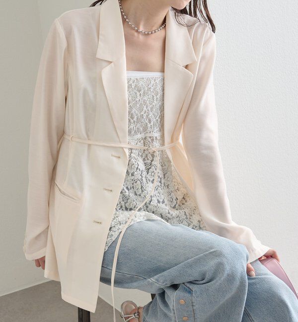  「ベルト付きシアージャケット」|その他|