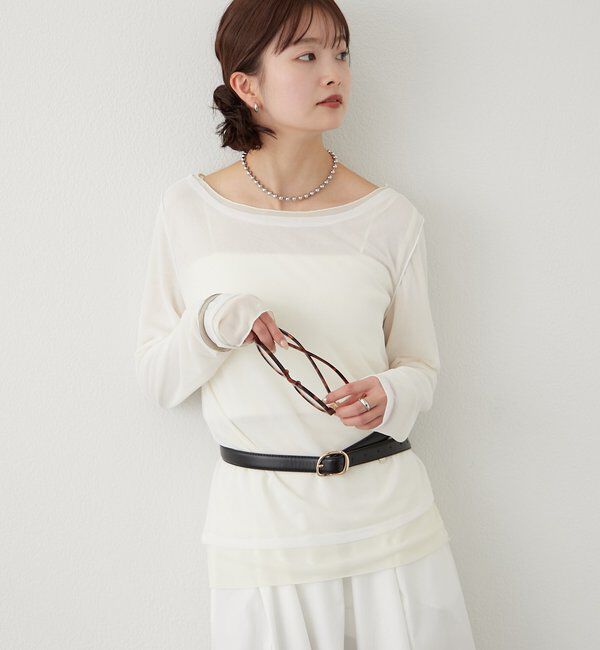  「レイヤードシアーロンT」|Tシャツ・カットソー|