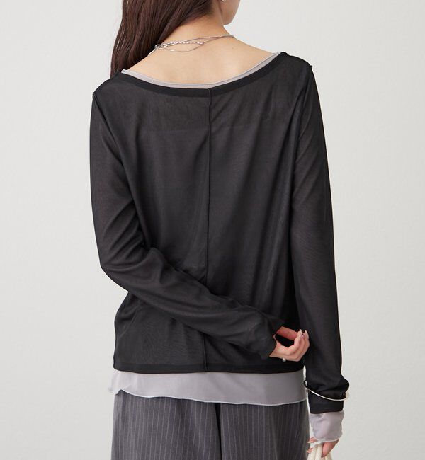  「レイヤードシアーロンT」|Tシャツ・カットソー|