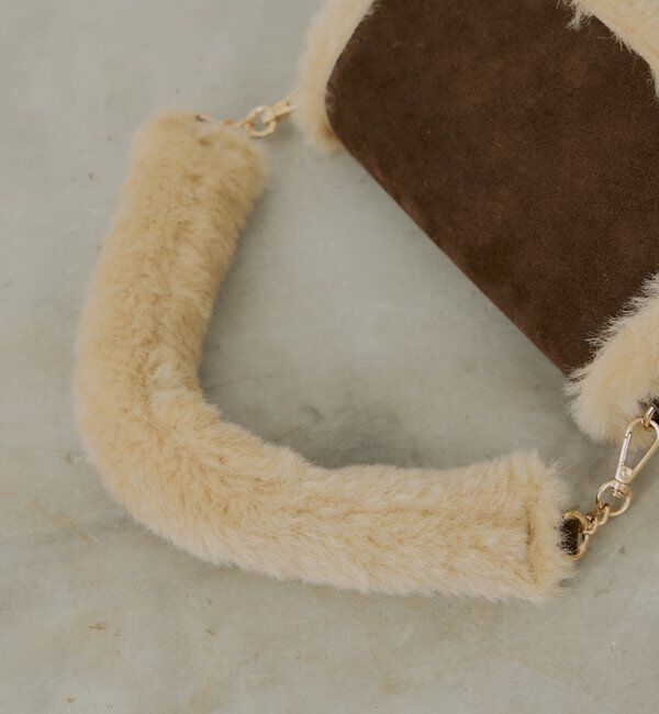  「ファーハンドルフラップバッグ」|ショルダー・メッセンジャー|