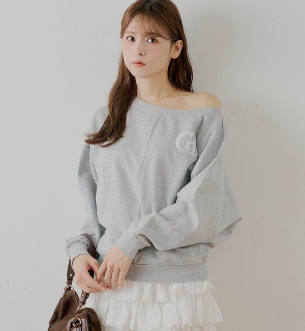  「ワンショルルーズスウェット」|Tシャツ・カットソー|
