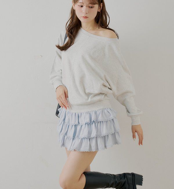  「ワンショルルーズスウェット」|Tシャツ・カットソー|