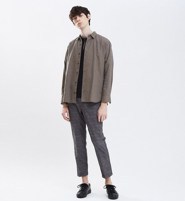 ABAHOUSE「【Recency of Mine】綿麻ダンガリー オーバーシャツ」|シャツ・ブラウス|