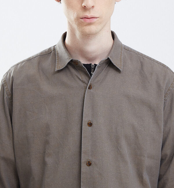 ABAHOUSE「【Recency of Mine】綿麻ダンガリー オーバーシャツ」|シャツ・ブラウス|