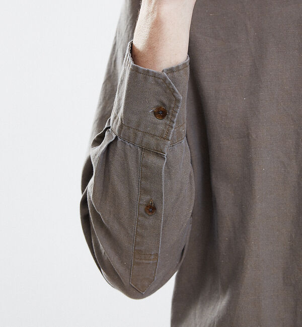 ABAHOUSE「【Recency of Mine】綿麻ダンガリー オーバーシャツ」|シャツ・ブラウス|