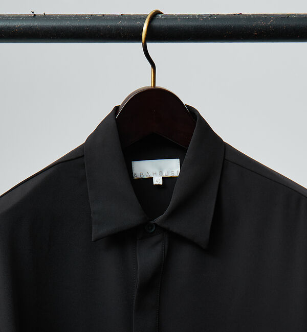 ABAHOUSE「【AH ABAHOUSE / セットアップ対応】トロミ生地 ヨークデザイン 長袖」|シャツ・ブラウス|
