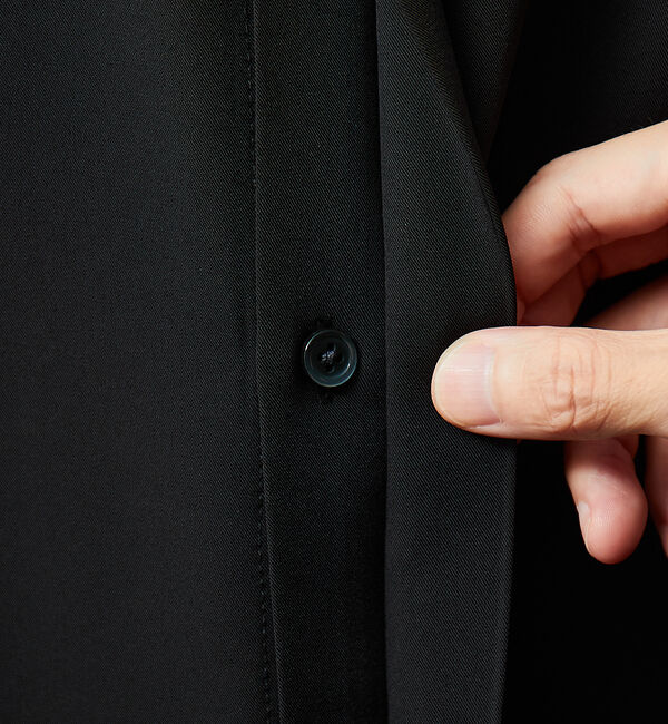 ABAHOUSE「【AH ABAHOUSE / セットアップ対応】トロミ生地 ヨークデザイン 長袖」|シャツ・ブラウス|