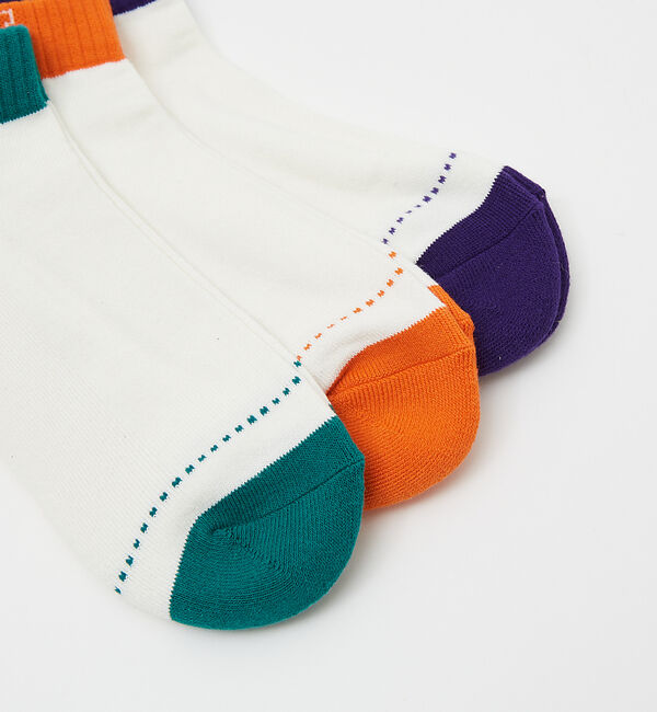 ABAHOUSE「UNIVERSALOVERALL / ユニバーサルオーバーオール【3P】UOロゴ」|ソックス|