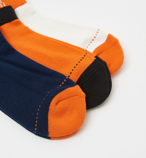 ABAHOUSE「UNIVERSALOVERALL / ユニバーサルオーバーオール【3P】UOロゴ」|ソックス|