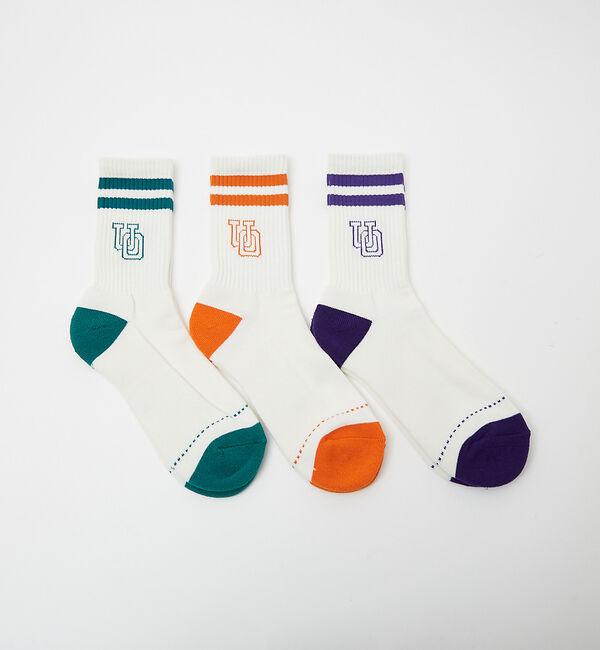 ABAHOUSE「UNIVERSALOVERALL / ユニバーサルオーバーオール【3P】UOロゴ」|ソックス|その他4