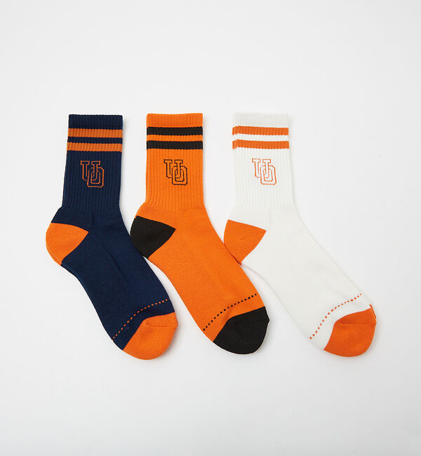 ABAHOUSE「UNIVERSALOVERALL / ユニバーサルオーバーオール【3P】UOロゴ」|ソックス|その他5