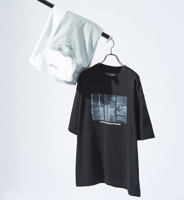ABAHOUSE「DoNotDisturb グラフィック プリント 半袖Tシャツ/オーバーサイズ/」|Tシャツ・カットソー|