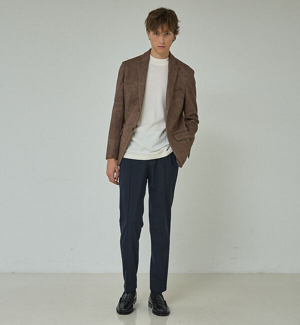 ABAHOUSE「【ON/OFF兼用】パウダータッチ  ピンタック イージースラックス / 360」|スラックス|