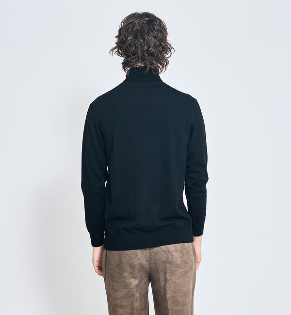 ABAHOUSE「Pure Merino ハイゲージ タートルネックニット / ケーブルニット」|ニット・セーター|